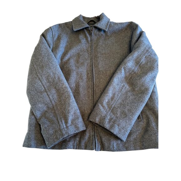 Steve & Barrys The Woolly Mammoth Gray Wool Blend Mens Jacket Size M - Picture 1 of 6